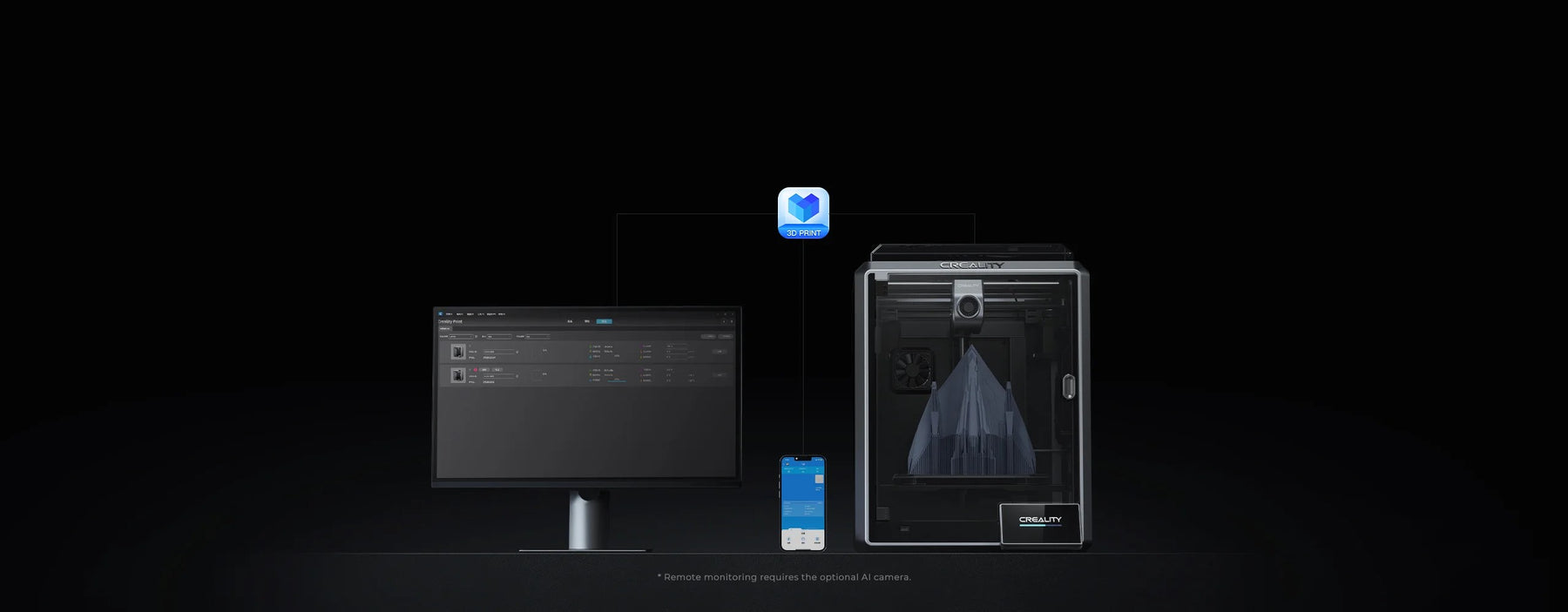 Creality K1 Max 3D Drucker integriertem AI LiDAR Free-Auto-Nivellierung