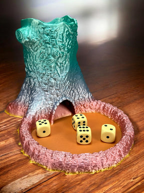 Würfelturm / Würfelhilfe - Natürliches Spielzeug aus nachhaltigem 3D-Druck