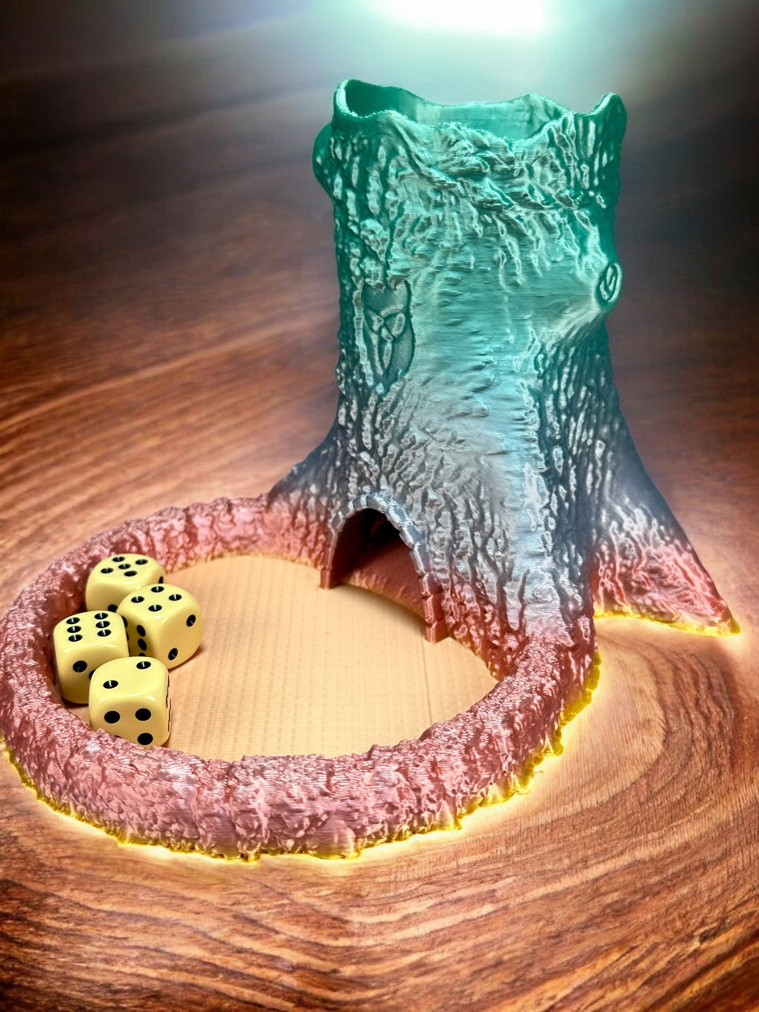 Würfelturm / Würfelhilfe - Natürliches Spielzeug aus nachhaltigem 3D-Druck