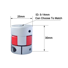Wellenkupplung Flexibel  5/5 oder 5/8 CNC Schrittmotoren z.B. passend für  Anycubic, Prusa, Creality. Anet I3