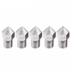 Edelstahl Nozzle MK8 0,4mm 0,2mm Düse Extruder M6 Druckerkopf 1,75mm 3D Drucker