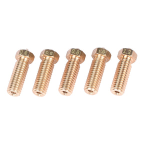 Volcano Messing Düse Nozzle 0,4mm 0,8mm 1,75mm E3D Sidewinder 3D Drucker