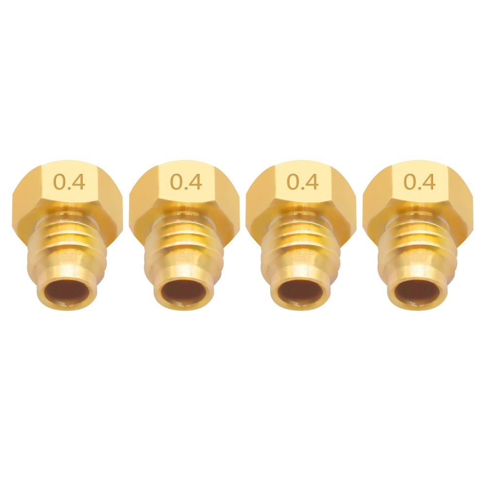 V6 Messing Nozzel / Düse M5 Gewinde - 0,4mm - 3D Drucker Teile 1,75mm Filament