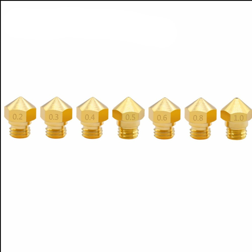 M7 Nozzlen - 3D-Drucker Düsen für MK10 Hotends Extruder z.B. passend für Flashforge Dremel etc.