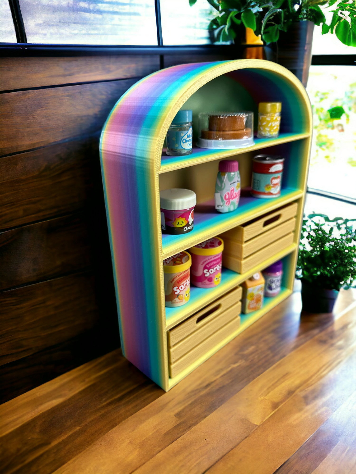 Großes Vorratsregal passend für Miniverse in verschiedenen Farben