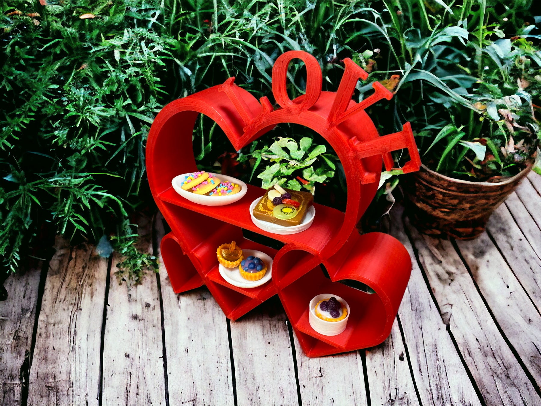 Herzregal passend für Miniverse/ Mini Brands in verschiedenen Farben