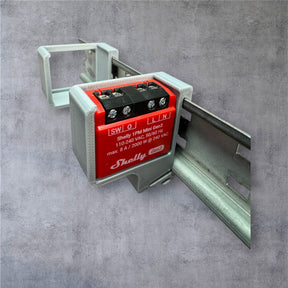 Shelly 1 PM Mini Gen3 DIN Rail Hutschienenhalter für eine 35 mm DIN Hutschiene
