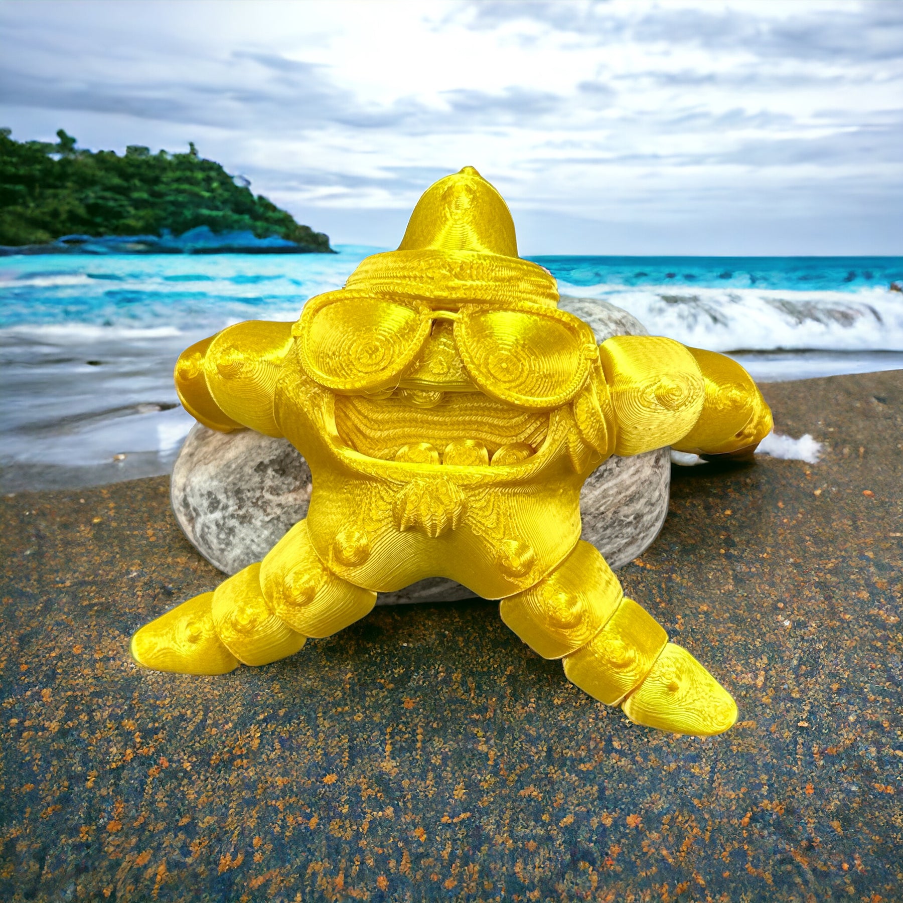 Flexibler Seestern - Natürliches Spielzeug aus nachhaltigem 3D-Druck