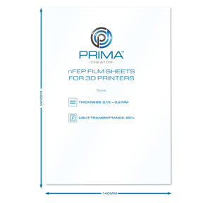 Nfep Film Sheets For 3d Printers - 140 X 200 Mm - 3-Pack