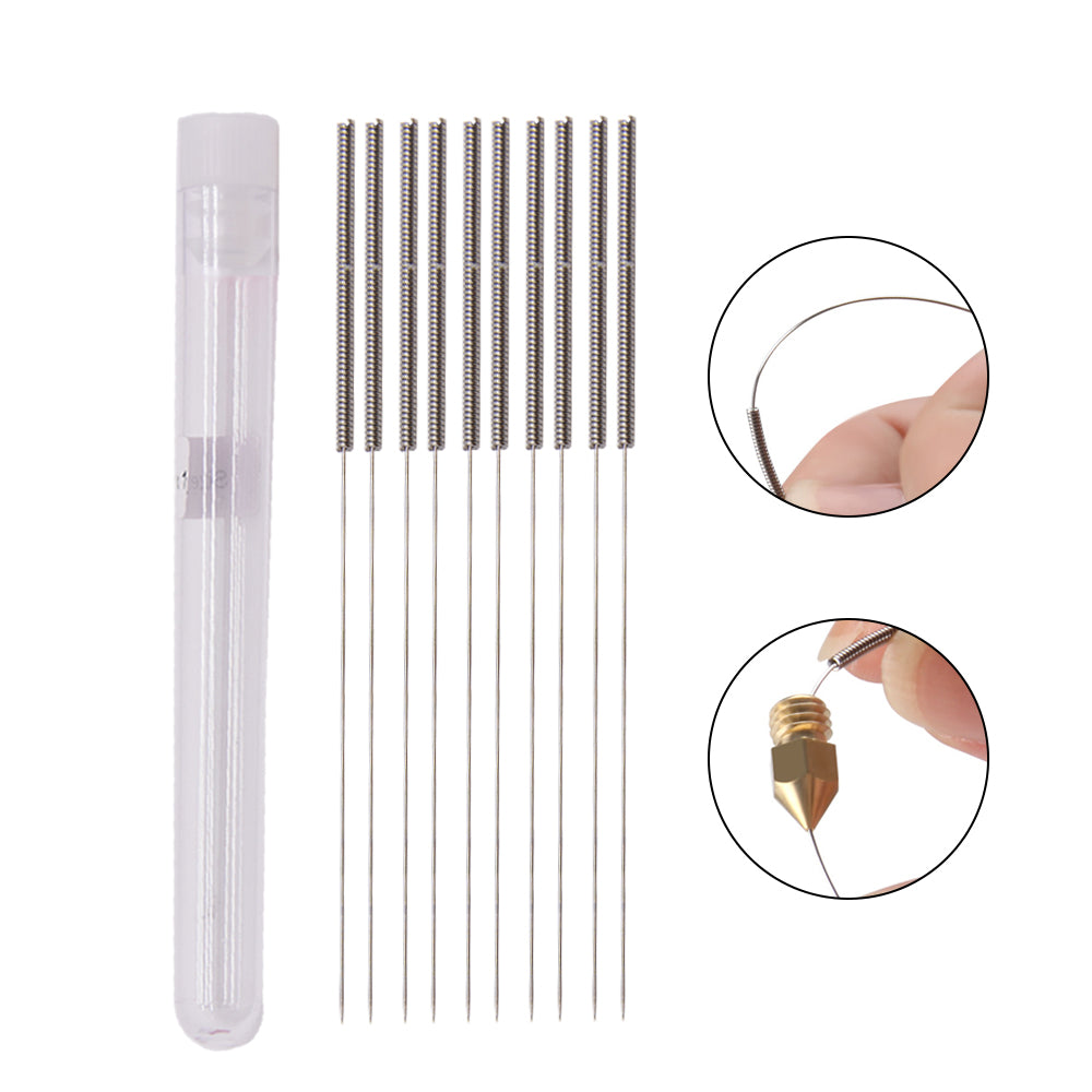 V6 Reinigungs Set 0.4mm | Nadeln+Pinzette+Düse/Nozzle 3D-Drucker E3D Hot Ends V5,V6