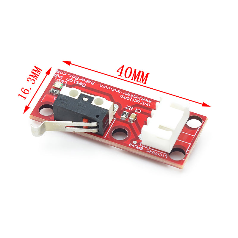 Mechanischer Endschalter / Endstop mit Kabelsatz 3-Pin für z.B. für CNC, 3D-Drucker RepRap