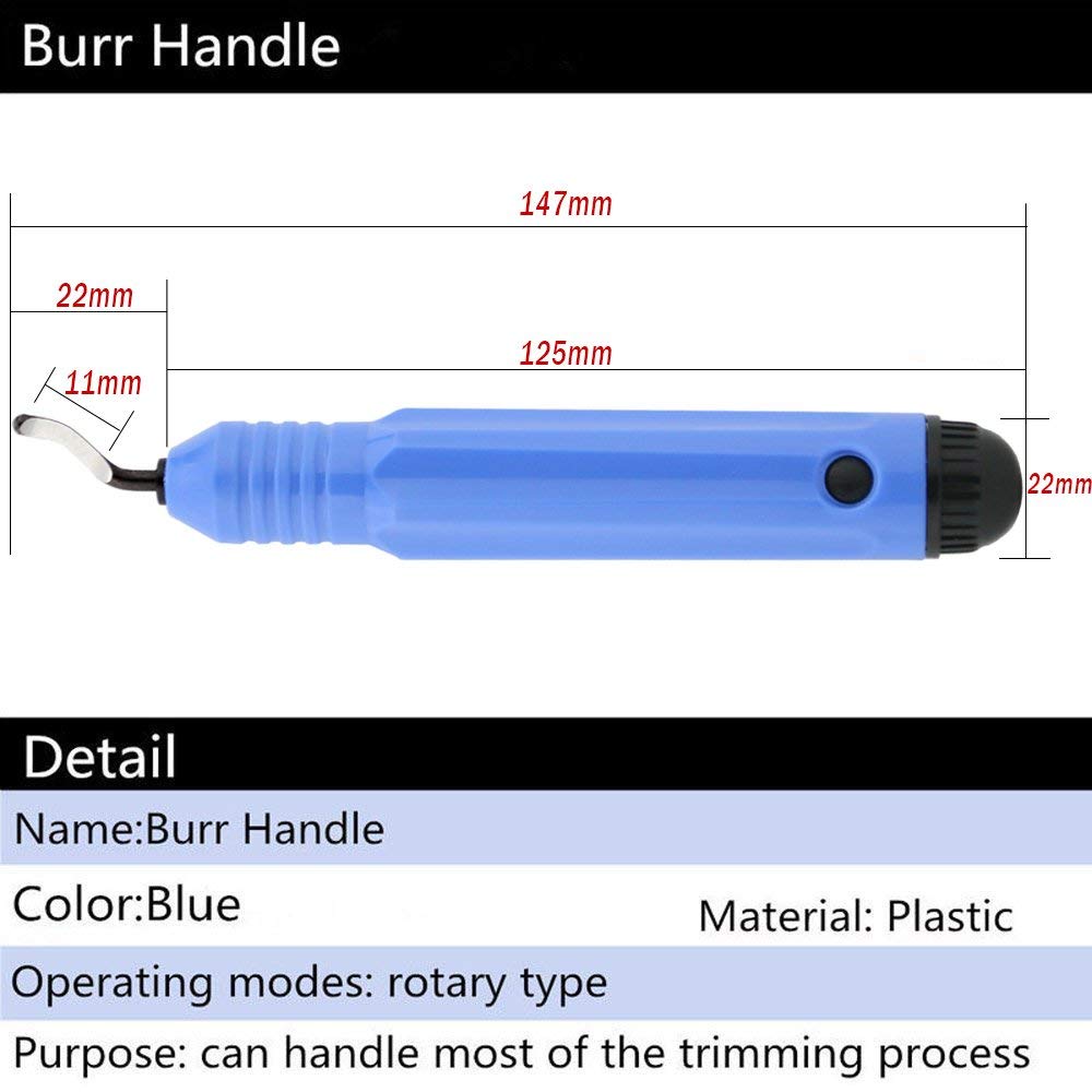 Hand Entgrater mit rotierende Klinge z.B. für 3D Druck  inkl. 10 Ersatzklingen