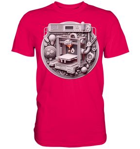 Premium T-Shirts mit dem Design „3D Print“ – Ein Must-Have für 3D-Druck-Enthusiasten - Premium Shirt