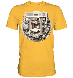 Premium T-Shirts mit dem Design „3D Print“ – Ein Must-Have für 3D-Druck-Enthusiasten - Premium Shirt